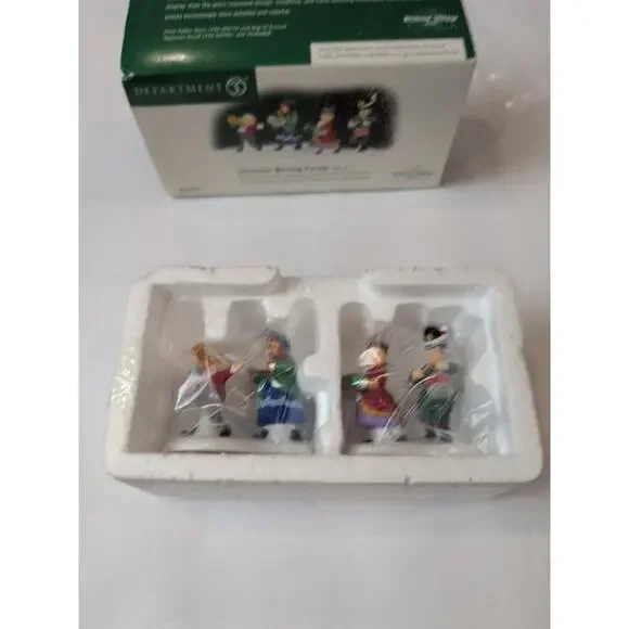 Department 56 Christmas Morning Parade 58575 Dickens Village Set Of 2 With Box - Picture 6 of 7